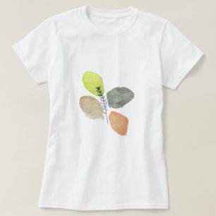 T-shirt Feuille d'aquarelle esthétique moderne