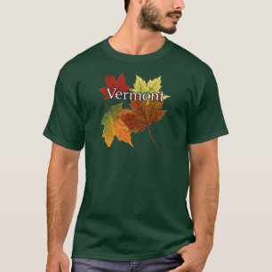 T-SHIRT FEUILLE D'AUTOMNE AU VERMONT