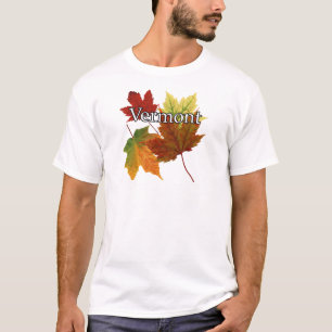 T-SHIRT FEUILLE D'AUTOMNE AU VERMONT