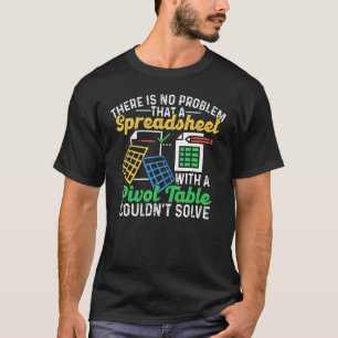 T-shirt Feuille De Calcul Avec Un Tableau Croisé Dynamique