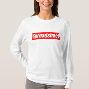T-shirt Feuille de calcul - Comptable drôle