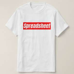 T-shirt Feuille de calcul - Comptable drôle