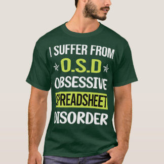 T-shirt Feuille de calcul Love Obsessionnel