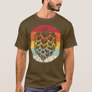 T-shirt Feuille de houblon vintage Cadeau de houblon de fê