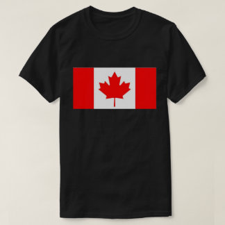 T-shirt Feuille d'érable blanc rouge drapeau du Ca