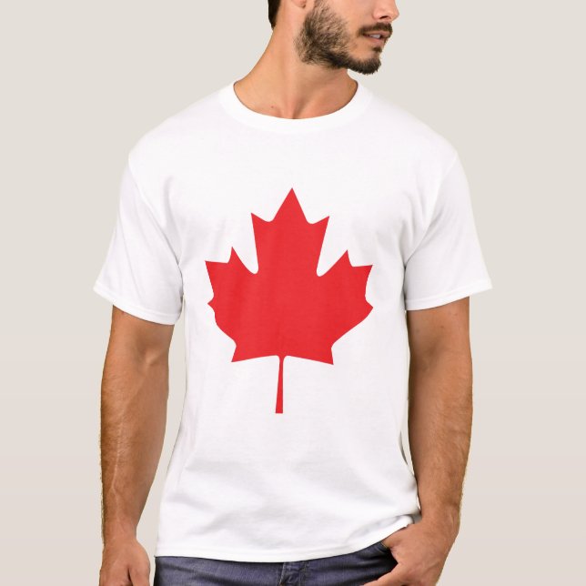 T-shirt Feuille d'érable canadienne (Devant)