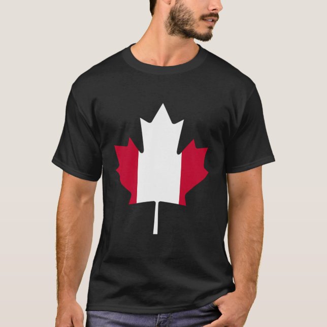 T-shirt Feuille d'érable du Canada (Devant)