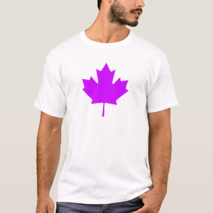 T-shirt Feuille d'érable PurpleTransp les cadeaux de