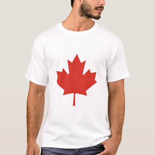 T-shirt Feuille d'érable rouge canadienne Canada (Devant)