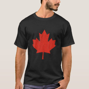T-shirt Feuille d'érable Rouge Drapeau canadien Fête du Ca