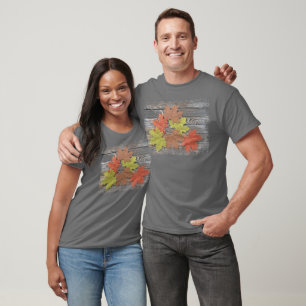 T-shirt Feuille éparpillé