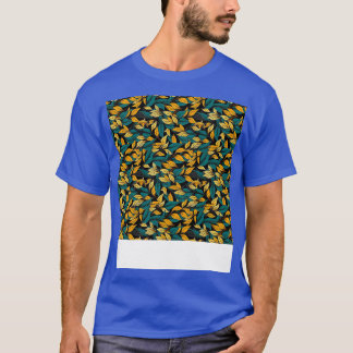 T-shirt Feuille Motif sans couture Feuilles Plante Botaniq