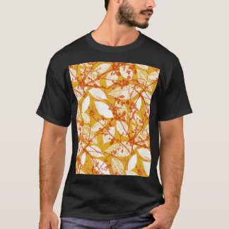 T-shirt Feuilles d'automne : Golden Vintage Repeat