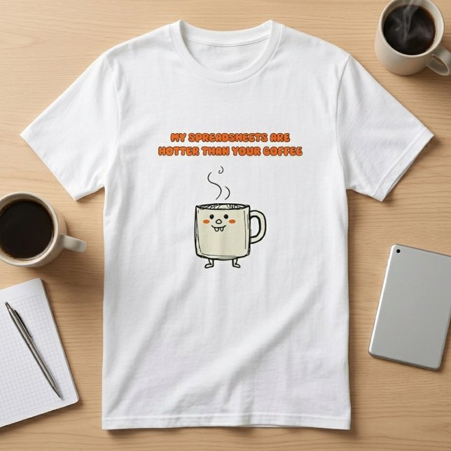 T-shirt Feuilles de calcul chaudes Humour de bureau Concep (Créateur téléchargé)
