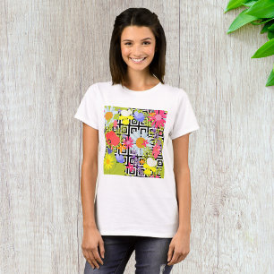 T-shirt Feuilles De Palmiers Et Fleurs