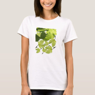 T-shirt Feuilles de vigne de raisin vert