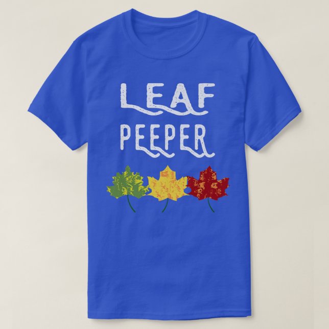 T-shirt Feuilles Peeper Automne Peeping Chute Foliting (Design devant)