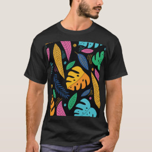 T-shirt Feuilles tropicaux modernes : arrière - plan sans