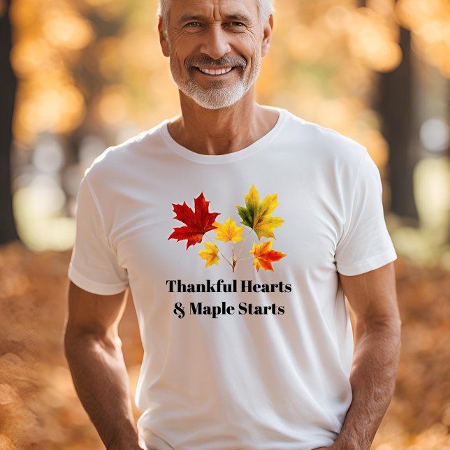 T-shirt feuilles vintages d'érable - Remerciements (Créateur téléchargé)