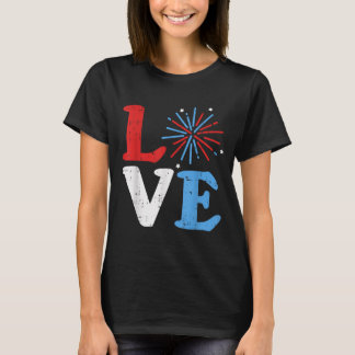 T-shirt Feux d'artifice Jour de l'Indépendance Défilé du 4