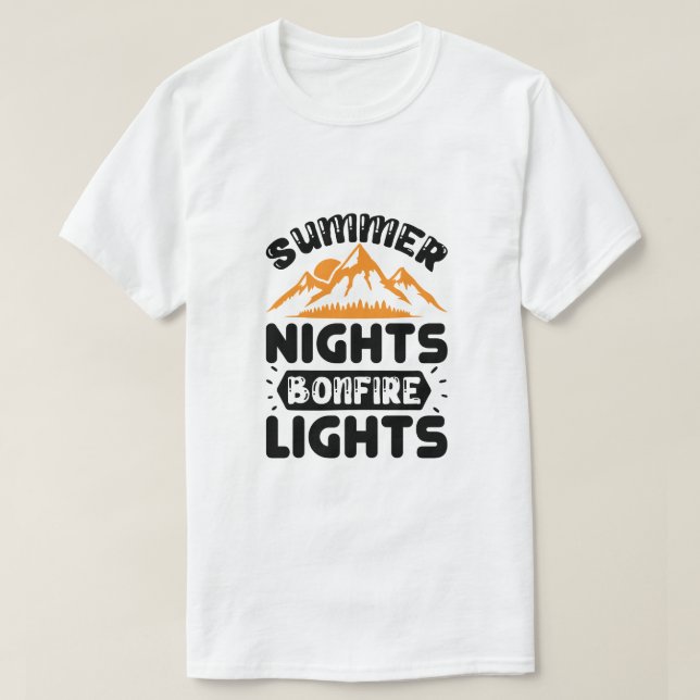 T-shirt feux de joie des nuits d'été  (Design devant)