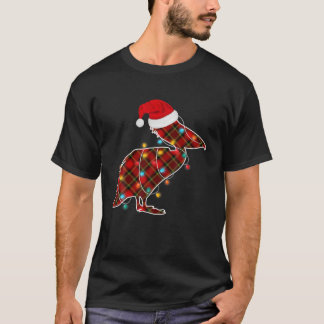 T-shirt Feux de Noël des oiseaux pélicans rouges Noël Paja
