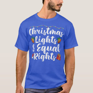 T-shirt Feux de Noël et égalité des droits