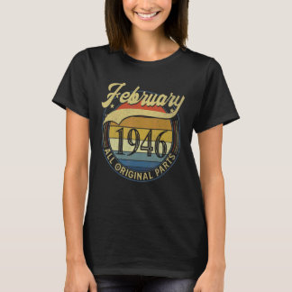 T-shirt Février 1946 Toutes les pièces originales Vintage