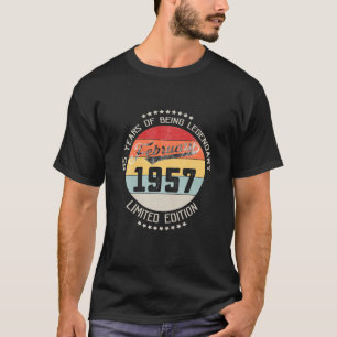 T-shirt Février 1957 65E Anniversaire 65 Anniversaire