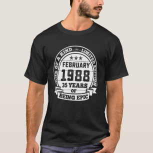 T-shirt Février 1988 35ème anniversaire 35 ans d'être Epi