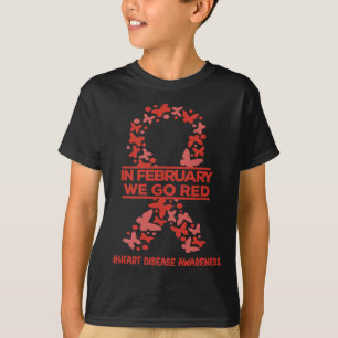 T-shirt Février Nous allons Red Heart Maladie de sensibili