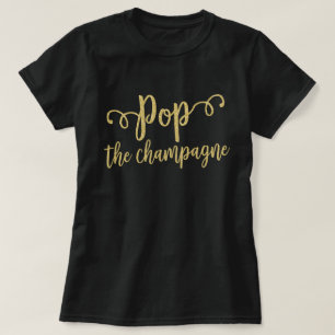 T-shirt Fiançailles de fête de champagne
