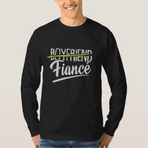T-shirt Fiançailles financier du copain engagé