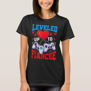 T-shirt Fiancée Élévée Au Rang De Fiancée Fiançailles Po