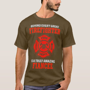 T-shirt Fiancée pompier