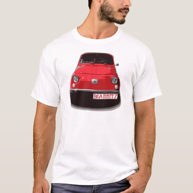 T-shirt Fiat 500 Biarritz (Devant)
