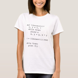 T-shirt Fibonacci dans le python - dames
