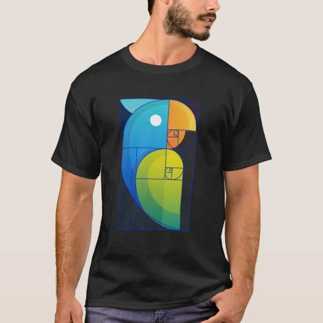 T-shirt Fibonacci perroquet 1 (Devant)