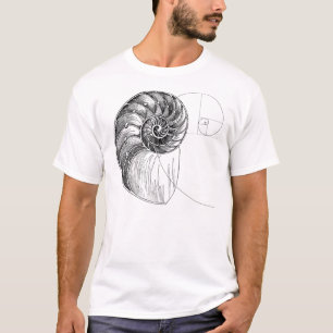T-shirt Fibonacci spiral