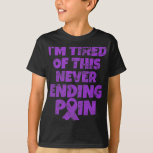 T-shirt Fibromyalgie Guerrier Je suis fatigué de ne jamais