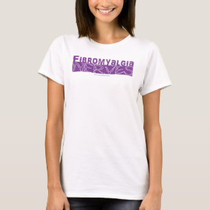 T-shirt Fibromyalgie se met sur mes nerfs violet graphique