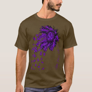 T-shirt Fibrose kystique Sensibilisation Fleurs rubans de