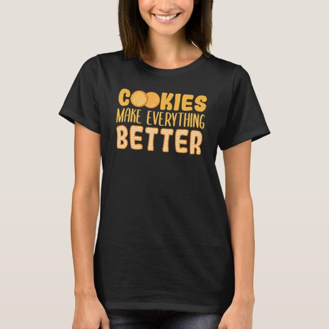 T-shirt Fiche cuisine Dessert Pâtisserie Chef Cookies Vari (Devant)