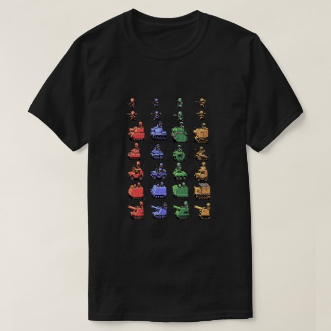 T-shirt Fiche de l'unité des guerres avancées Essentiel  (Design devant)
