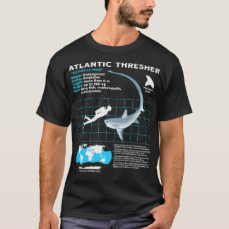 T-shirt Fiche d'information sur le requin thresherT-shirt