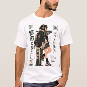 T-shirt Fichiers Neo Tokyo 003 - Mode Techwear Anime de Tr