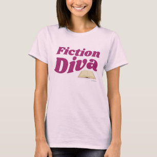 T-shirt Fiction Diva Sassy Auteur Design Slogan