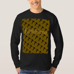 T-shirt Fidélité fruit de l'esprit noir manche longue
