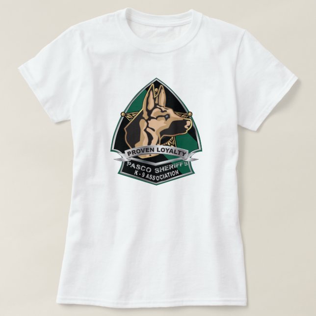 T-shirt Fidélité prouvée - association du K-9 du shérif de (Design devant)