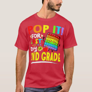 T-shirt Fidget Pop It Pour Dernier Jour De 2e Année Dernie